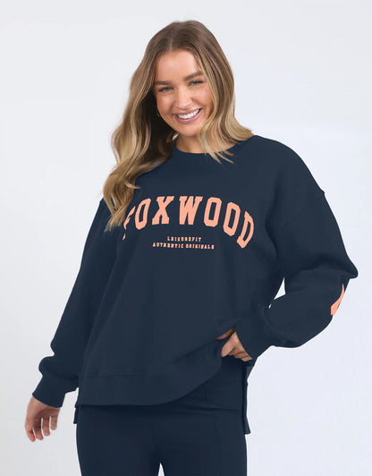 Interval Crew - Navy with Peach